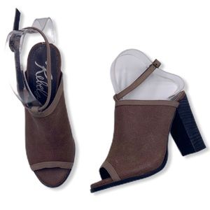 [ Rebels ] Alberta Peep Toe Mules